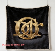 Dior Gold Logo Flannel Blanket Throw Sofa Decor D111